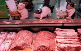 Pork meat imports reached 380,000 tons, with an increase of 121.6% in the annual comparison because of the problems caused by the African swine fever