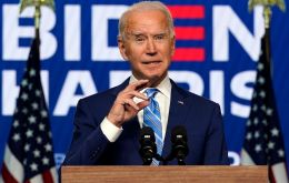 “The numbers tell us… it’s a clear and convincing story: We’re going to win this race,” Biden said
