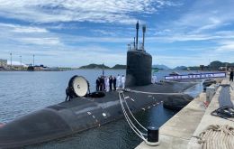 USS Vermont is the newest submarine in the US Fleet and is visiting Brazil’s newest submarine base the Itaguaí naval base in the state of Rio de Janeiro