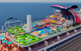 Mardi Gras, Carnival Cruise Lines's largest “Fun Ship” ever, is ready to set sail. Of course, it will be months before even the first traveler steps on board.