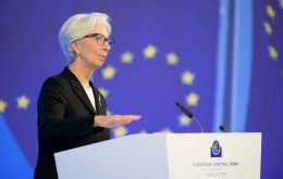ECB President Christine Lagarde said that increases in market interest rates pose “a risk to wider financing conditions” 