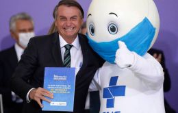 Bolsonaro said he would make 2021 the Year of Vaccinations (Pic AP)