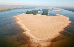 Lack of sufficient water in the Parana, Paraguay and Iguazu rivers is limiting shipping and energy generation