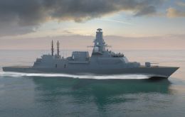 Birmingham is the first of the second batch of five frigates, – Sheffield, Newcastle, Edinburgh, London – to join the original trio of HMS Glasgow, Cardiff and Belfast