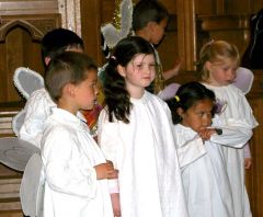 <I>MERRY CHRISTMAS TO ALL OUR READERS</I> Children from the Infant and Junior School rounded off the term with a Christmas nativity play.