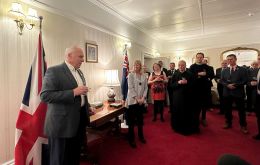  Farmers Week reception Government House: RBA Chair Lewis Clifton (L) & HE the Governor Alison Blake RI) (Pic Gov House)
