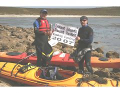 John Birmingham and Nigel Leach, proud to have conquered <i>The World.