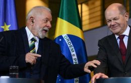 The leaders of the two largest economies of Latin America and the European Union, are meeting in Berlin, Lula da Silva and Olaf Scholz (Pic REUTERS)