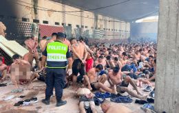 Photos of Operation Veneratio showed inmates face down, seated, on their knees, and in underwear, Bukele-style