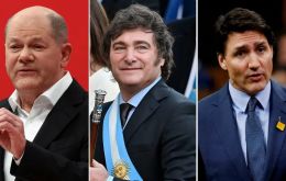 Milei's conversations with Trudeau and Schoolz were deemed “positive,” according to Casa Rosada sources