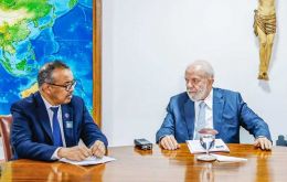 Lula and Tedros (L) also talked about pandemic prevention, preparedness, and response