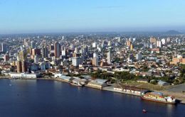 Asuncion, the capital on the river Paraguay, an affluent of the mighty Paraná waterway, the lifeline of the landlocked country 