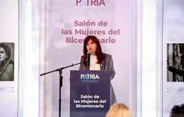 “I think we are in the presence of a political force that has a problem with women,” CFK underlined