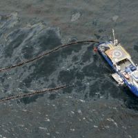 Out Of Control Oil Spill Reaches Louisiana Coastline; Bp Shares Plunge 