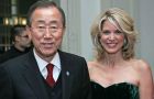 Ban Ki-moon With Paula Zahn (Photo Times Square Gossip)