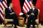 President Obama greets Chinese President Hu Jintau at the White House