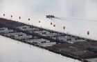 Salmon farms in the south of Chile