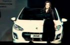 Cristina Fernandez at the launching of a new Peugeot model 308