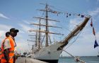 According to the Judge of the case the frigate is blocking normal trade in Tema