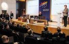 The Brazilian president addressing the influential Medef in Paris