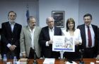 The Freedom of Expression committee making the monthly announcement