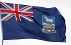 The Falkland Islands flag and crest