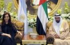 Cristina Fernandez and President Khalifa bin Zayed al Nahyan