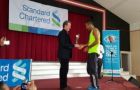 Rafael Lencina receives the Stanley Marathon Cup