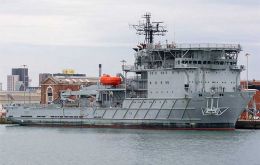 RFA Diligence was previously chartered by the British government to support naval activities during the Falklands conflict in 1982. 
