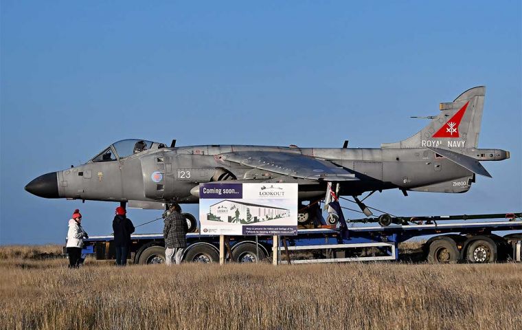 Falkland Islanders will be able to visit the two aircraft on Friday and over the weekend  (Pic S. Luxton)