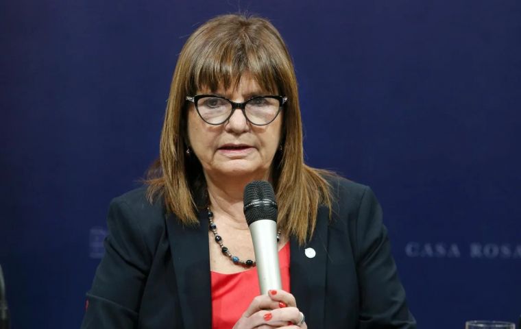 Confidentiality is paramount from now on, Bullrich warned