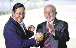 Presidents Lula and Arce had been earlier Monday in Asunción for the Mercosur Summit