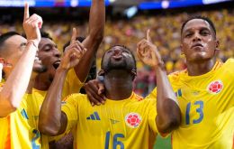 A precise header from Jefferson Lerma (16) after 39 minutes gave Colombia the decisive goal
