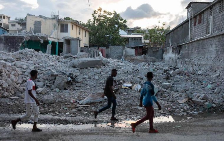 Haiti's crisis will not be solved by humanitarian aid alone, the officials underlined