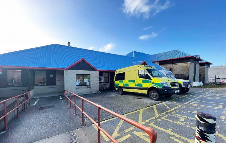  The King Edward Memorial Hospital in Stanley, Falklands main health service