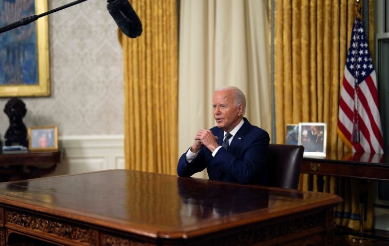 Democracy is at stake, Biden underlined