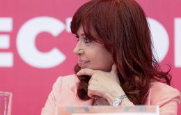 CFK said she was glad María Corina Machado had come out of hiding so quickly to stage Saturday's rally