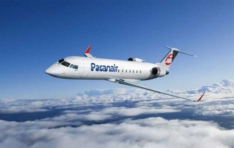 Paranair's new service is in line with Uruguay's newly signed open skies agreements, it was explained