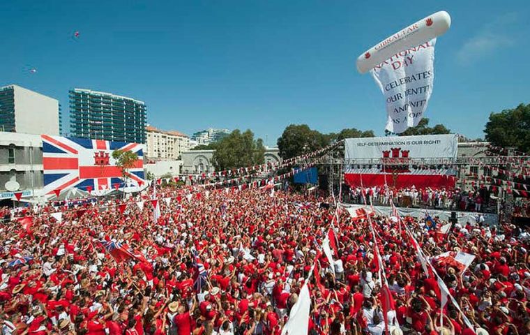 People of Gibraltar celebrate their National Day 