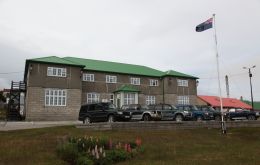 Falklands Secretariat, HQ of the Islands government administration offices