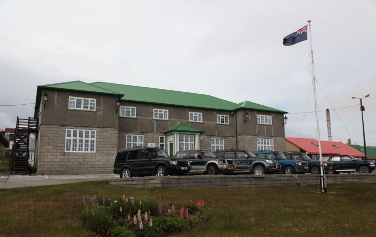 Falklands Secretariat, HQ of the Islands government administration offices