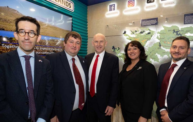 The Falkland Islands Government delegation with the Secretary of State for Defence, The Rt. Hon John Healey MP, at the Labour Party Conference in Liverpool.(Pic FIGO) 