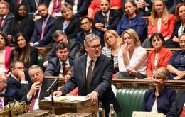 PM Starmer addressing House of Commons