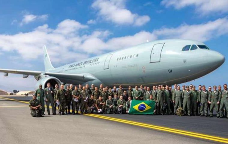 The FAB's KC-30 stops over to refuel at Lisbon on her way to and from Beirut