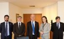 Foreign minister Diana Mondino and Mr. Charbonnier with the Red Cross delegation at the Argentine Foreign ministry in Buenos Aires 