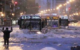 In Buenos Aires, a month's worth of rainfall could be recorded in less than two days, it was explained