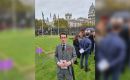 The Falkland Islands Government Representative, Richard Hyslop, at the opening of the Speaker’s Constituency Garden of Remembrance at the Houses of Parliament.