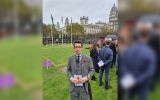 The Falkland Islands Government Representative, Richard Hyslop, at the opening of the Speaker’s Constituency Garden of Remembrance at the Houses of Parliament.