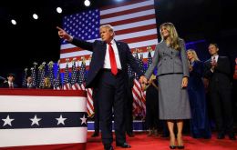 Trump was spending the night at his Mar-a-Lago residence before his  victory is confirmed (Pic Reuters)