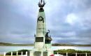 The Falklands naval Battle Memorial in Stanley on Ross Road  